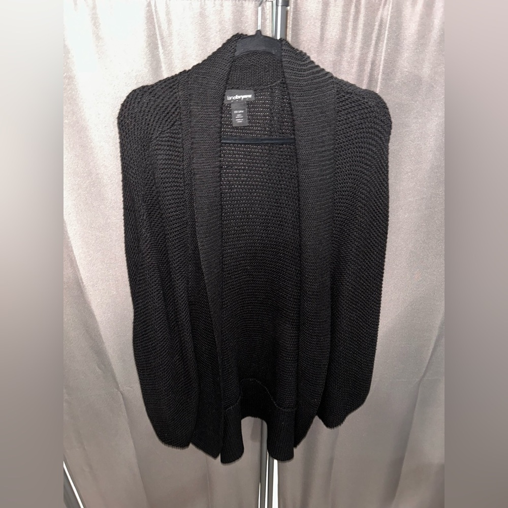 Cozy Black Knit Cardigan